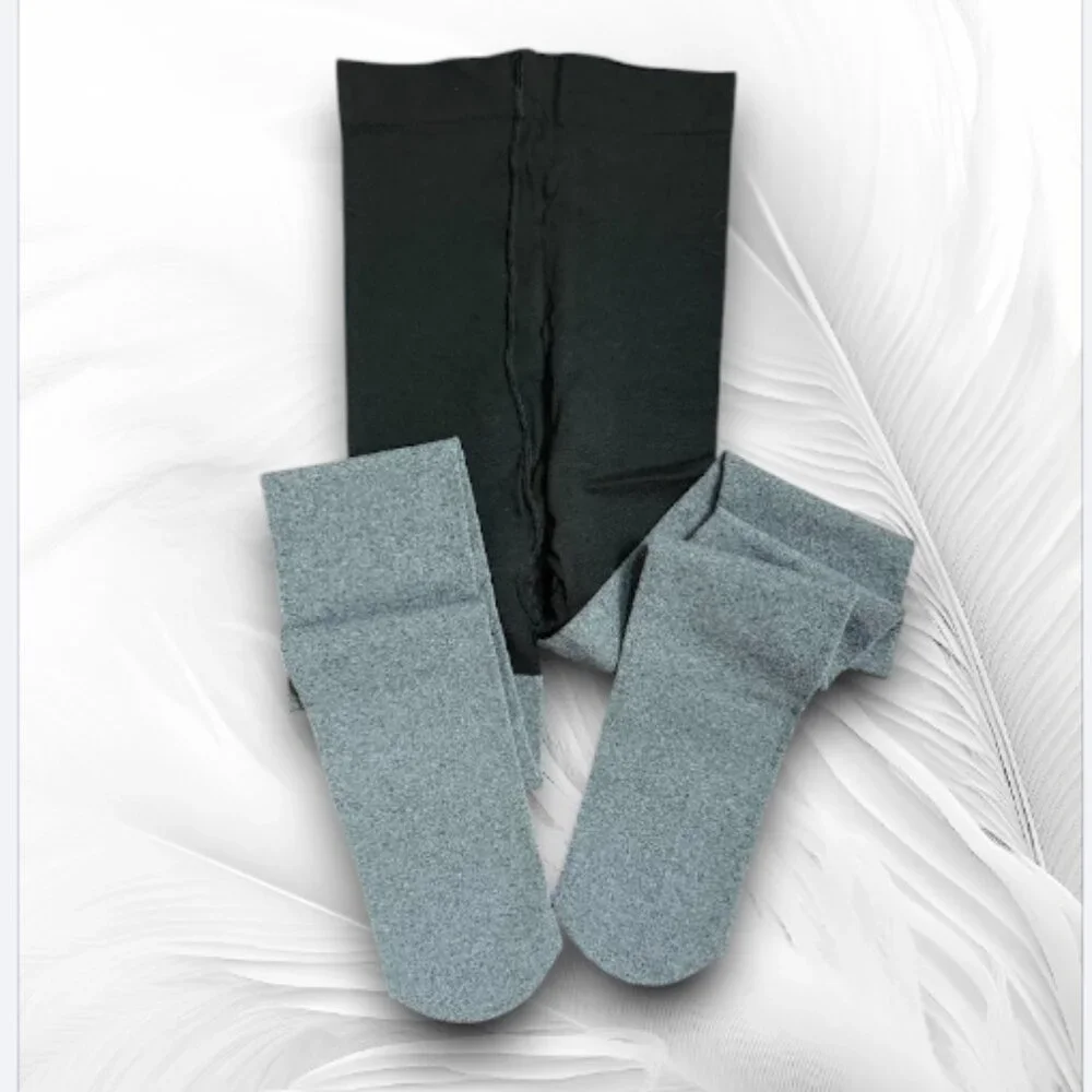 Soft Stretch Women’s Black And Gray Tights Size M/L